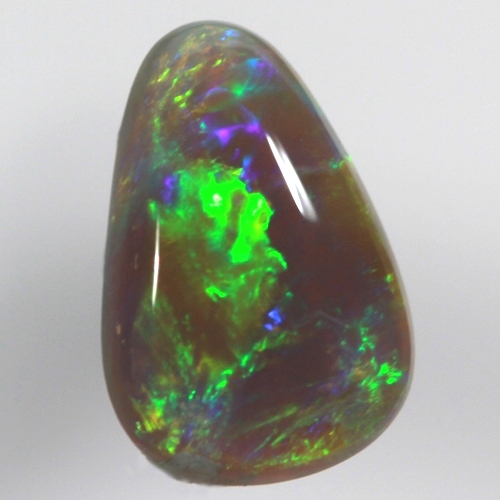 SOLID SEMI BLACK OPAL Very bright neon green rolling flashes